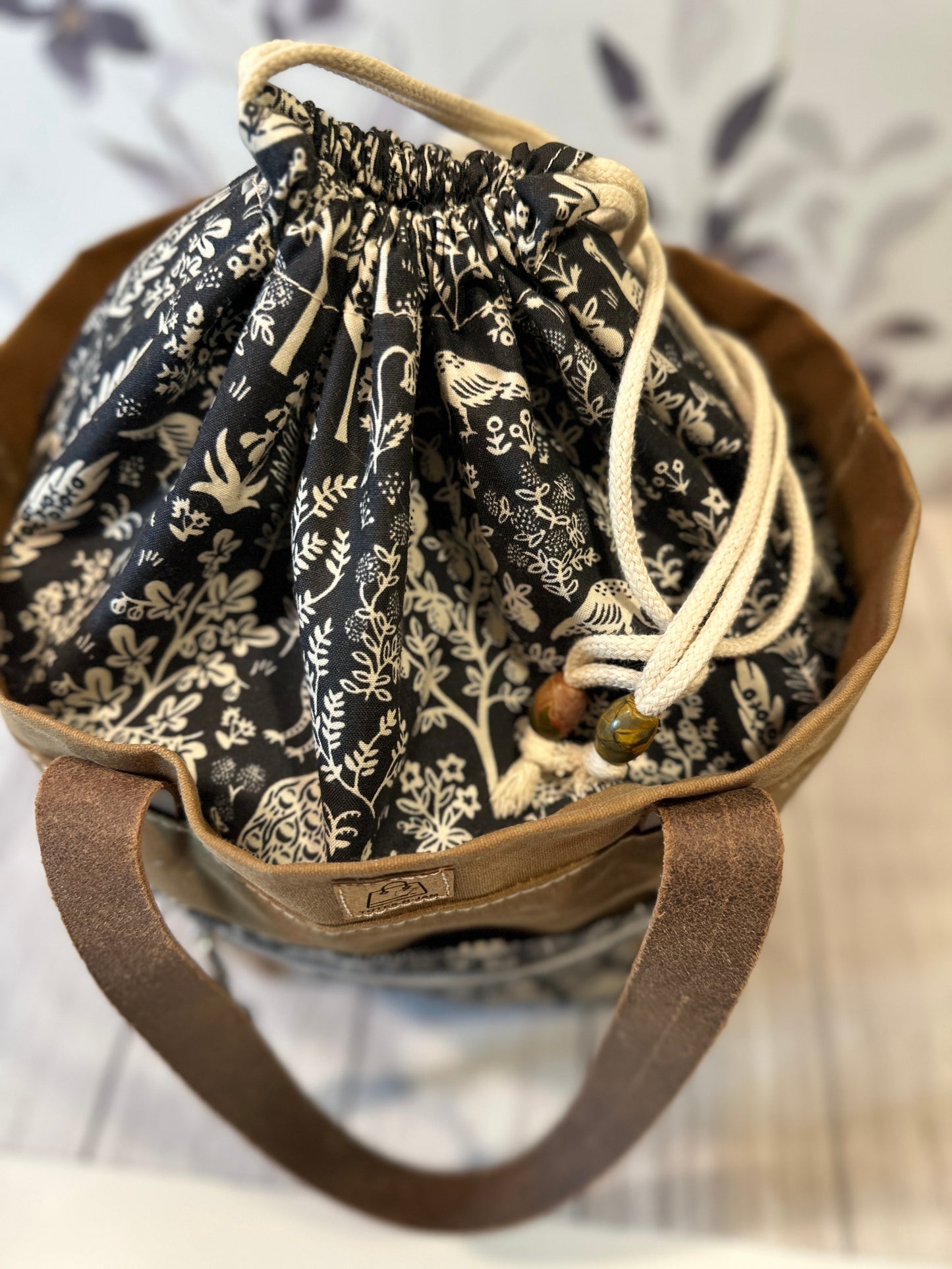 Waxed Canvas Firefly Tote Bag