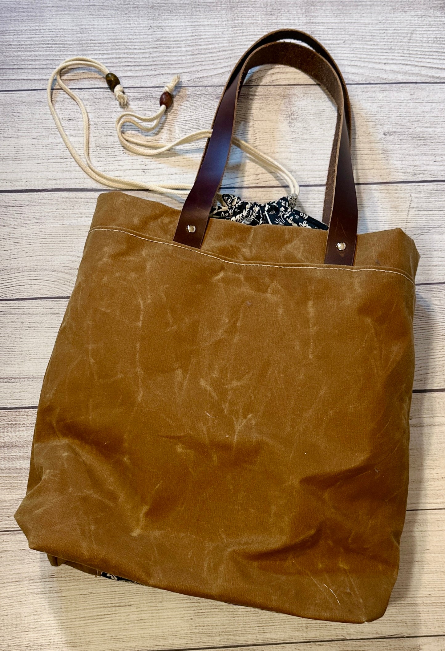 Waxed Canvas Firefly Tote Bag